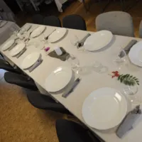 Dukning på Åmynnesgården